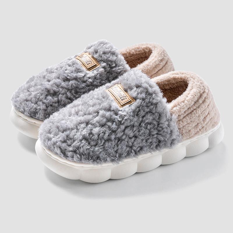 Fashion Crestar Women's Cotton Slippers Girls Lady Winter Warm Home Shose Indoor Comfortable Plush Slippers Couple Flat Fuzzy Shoes