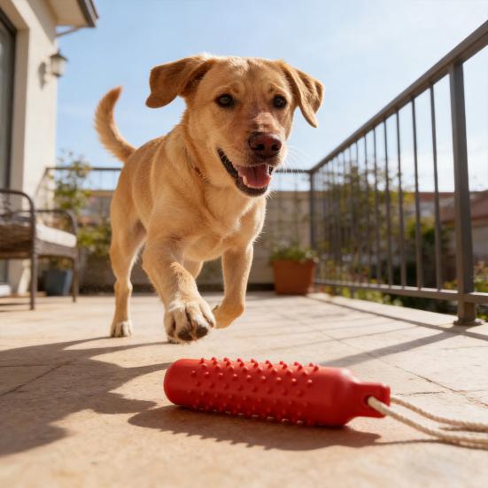 Interactive Rope Dog Toy Cotton Stick for Teething Rope Chew & Boredom Relief Essential for Dental