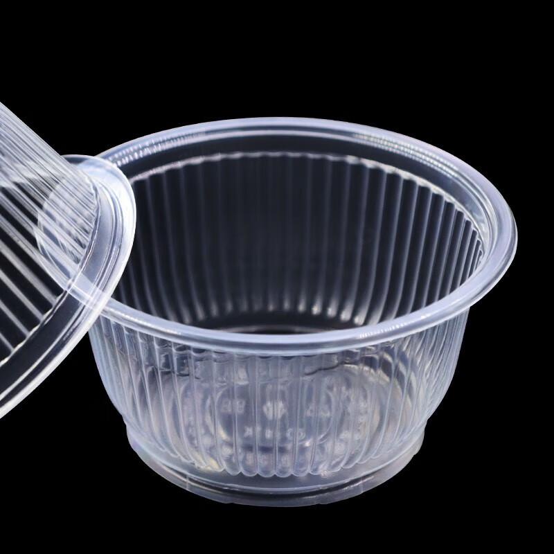 600ml Thickened Disposable Plastic Bowls (40-pack)