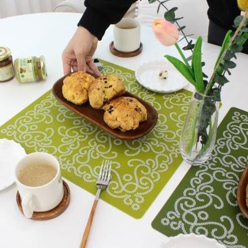 CL Modern Square Silicone Table Mat 1P white