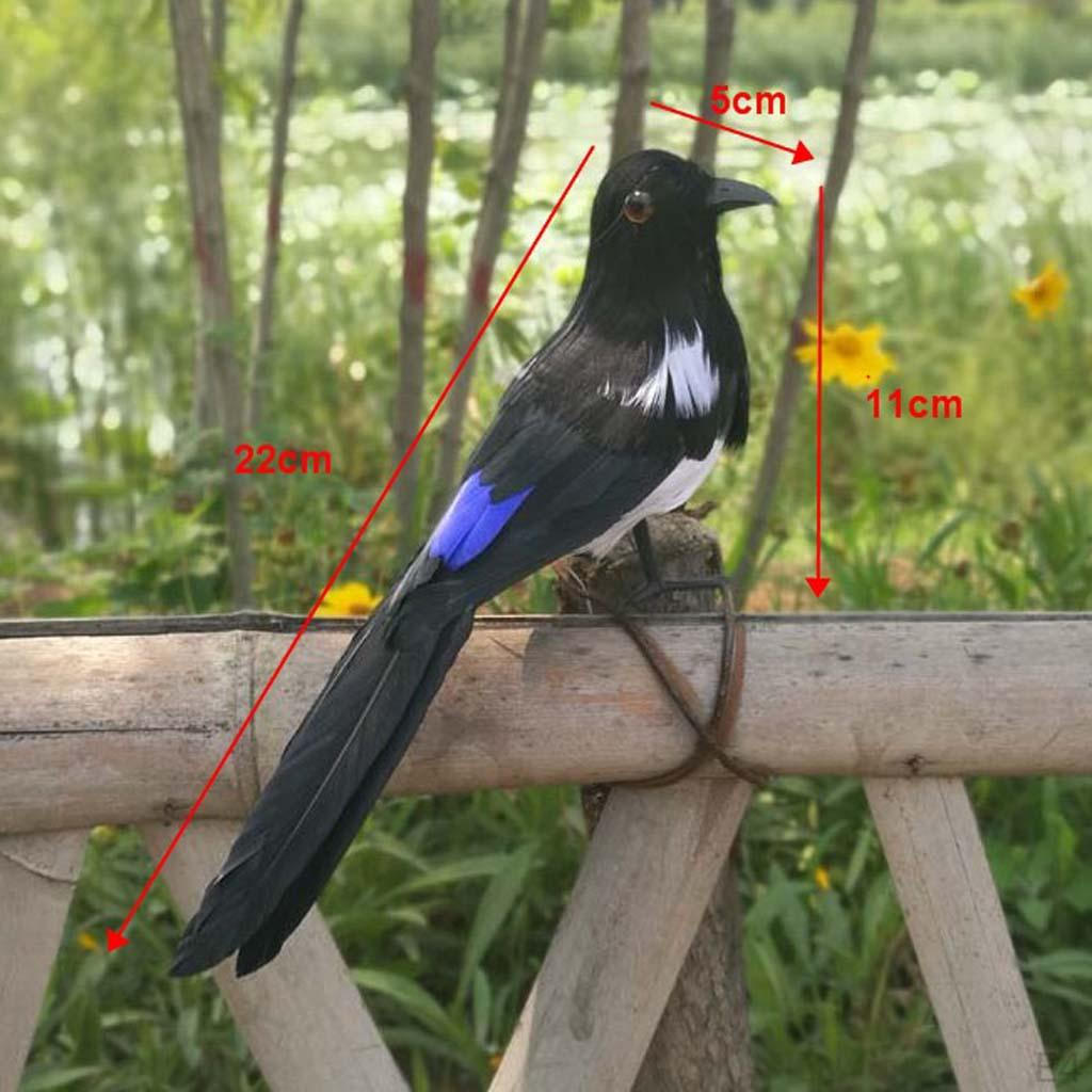 Artificial Bird Raven Magpie Garden and Ornaments