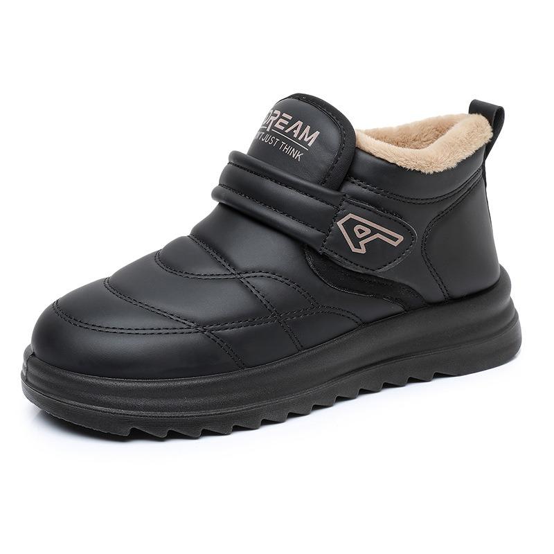 Women's Plush Lined Winter Slip-Ons, Cozy Comfort Casual Shoes, Non-Slip Warm House Booties Versatile Wear