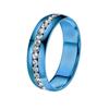 Niche Light Luxury Full Diamond Stainless Steel Women's Ring, Colorfast & Fashionable, Titanium Steel Band, Perfect for Couples