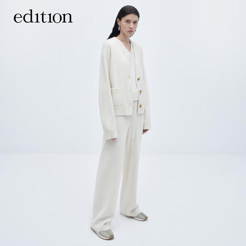 Edition Women's Merino Wool Knit Cardigan & Vest Set