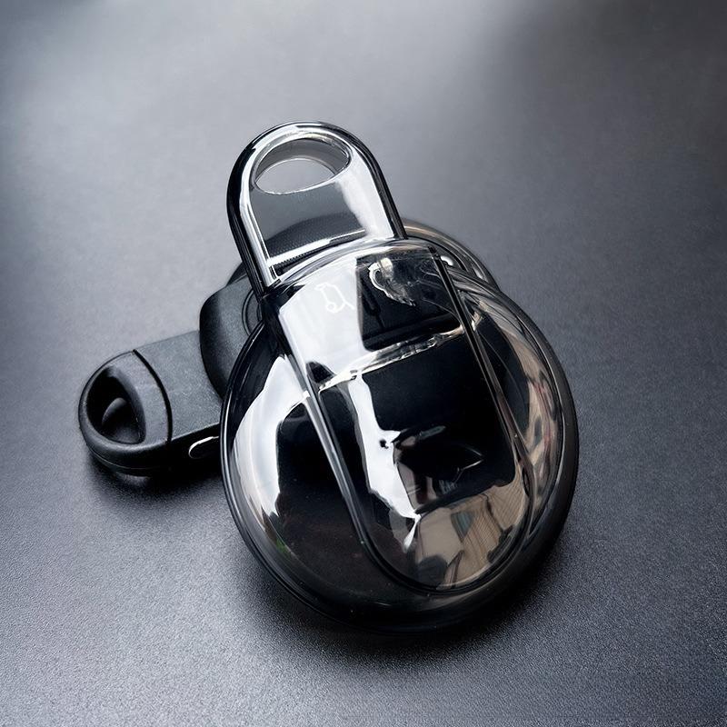 TPU Transparent Car Key Cover for BMW - Compatible with 1/3/5/X Series, I Models | Black & White Color | Protective Key Fob Case