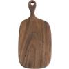 1pc Wood Small Cutting Board with Handle, Black Walnut Wooden Chopping Boards for Bread, Vegetables & Fruits, Dinner Cheese Board with Hole