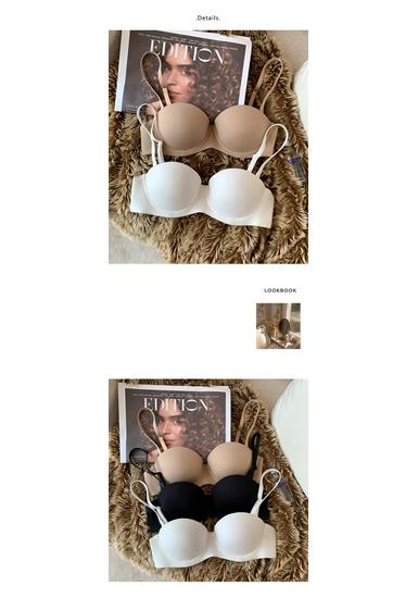 Sexy Seamless Women's Underwear: Half Cup, Supportive, Thin Upper, Thick Lower, With Steel Ring.