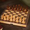 32pcs Wooden Checkers Standard Tournamen Staunton 2.2in King Figures Chess Game Pawns Figurine Pieces Chess Pieces Only No Board