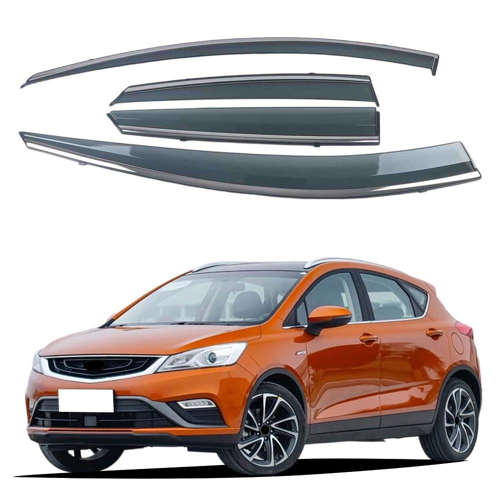 Car Window Rain Guard with Bright Strip for Geely Emgrand GS/GSe/Geometry C (16 Models)