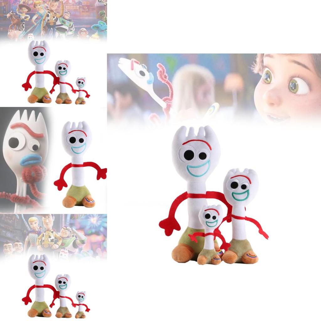 Rozkošní plyšoví panáčci Woody a Forky z Příběhu hraček 4 z ultra měkké krátké plyšové látky
