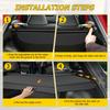 Retractable Cargo Cover Rear Trunk Security Shield Shade Luggage Curtain for Toyota Corolla Cross 2022-2024