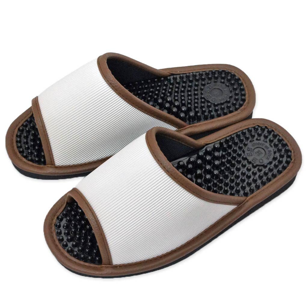Kobo Slippers by Reyule Health Size Up to Made in Foot Gray [Hakihaki - CREO] Sandals, M, 24.5cm, Japan, Reflexology,