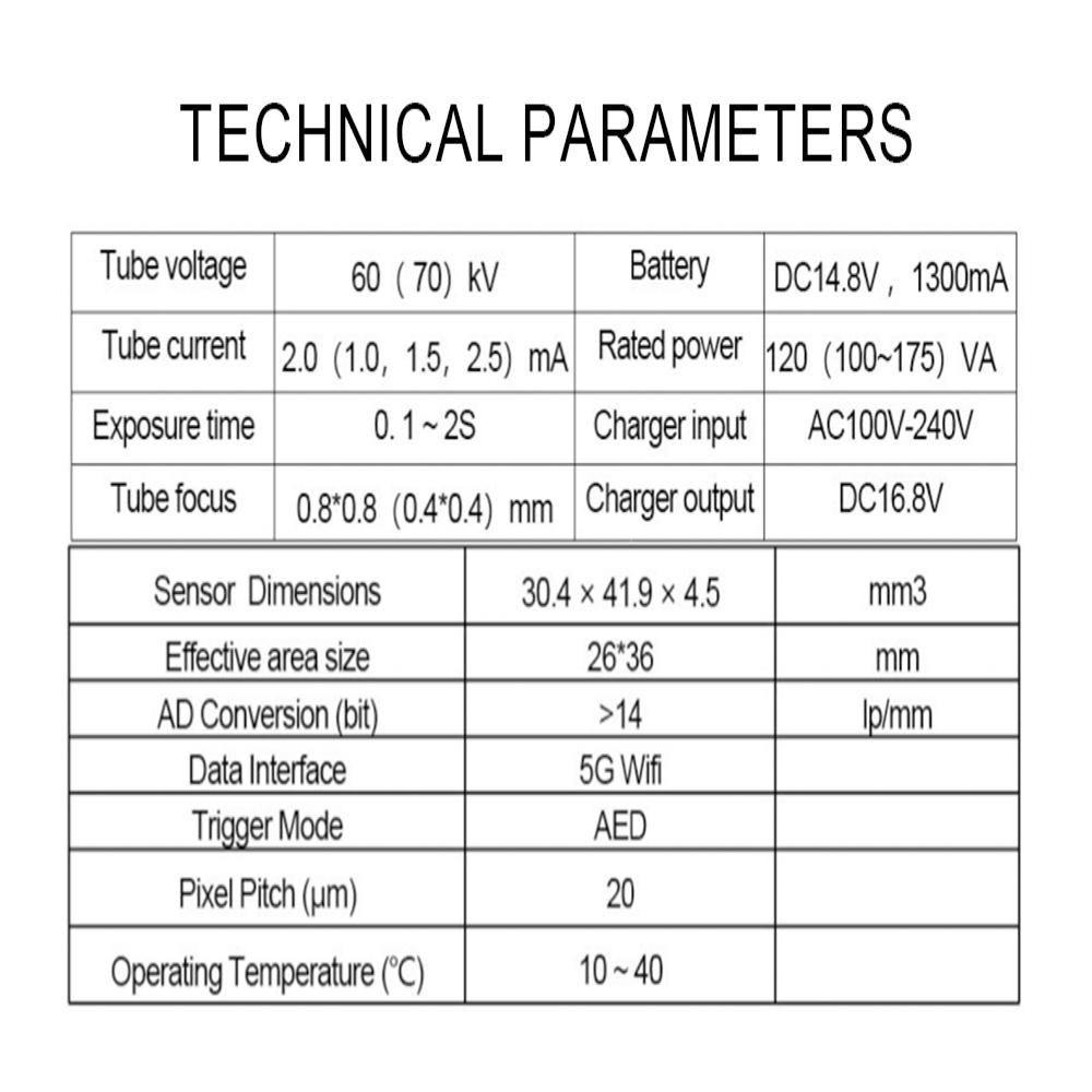 IRay Dental Drahtloser Intraoraler Sensor Digitales Bildgebungssystem Pluto 0002XW