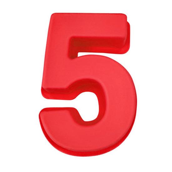 Nepřilnavá forma na dort Flexibilní silikonová rychle uvolňovací čísla Fondantová forma pro pekařství