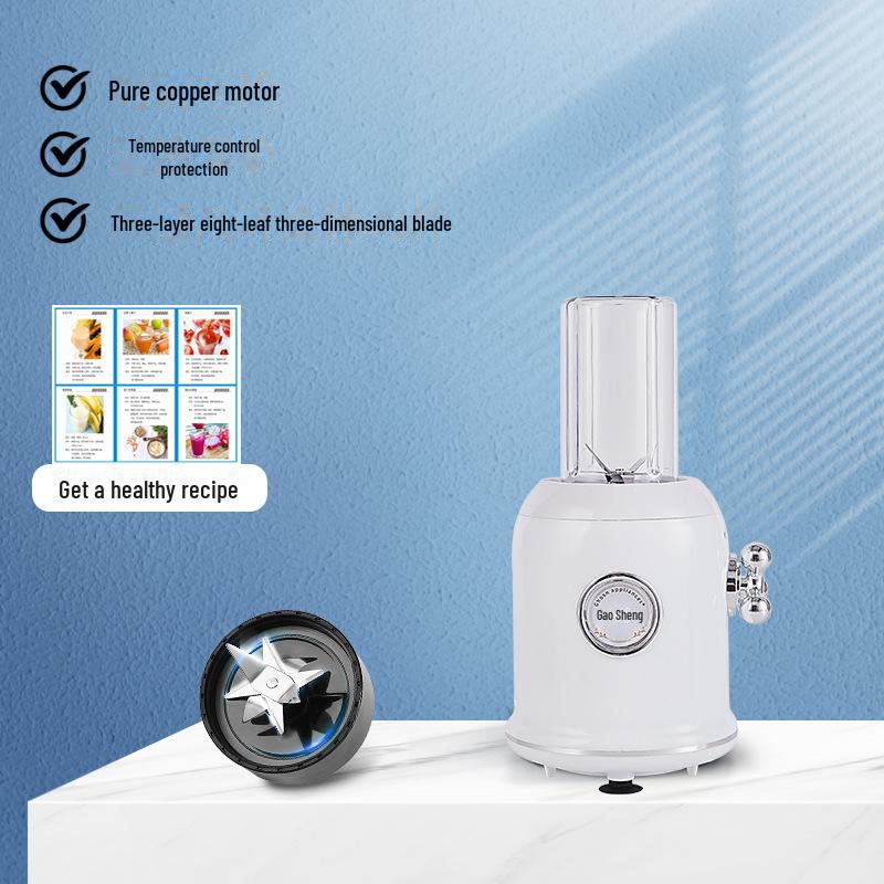 Wielofunkcyjny Retro Sokowirówka i Maszyna do Mleka Sojowego - 110V/220V Mikser do Płynnej Żywności i Przetwornik do Karmienia przez Sondę Nosowo-Żołądkową