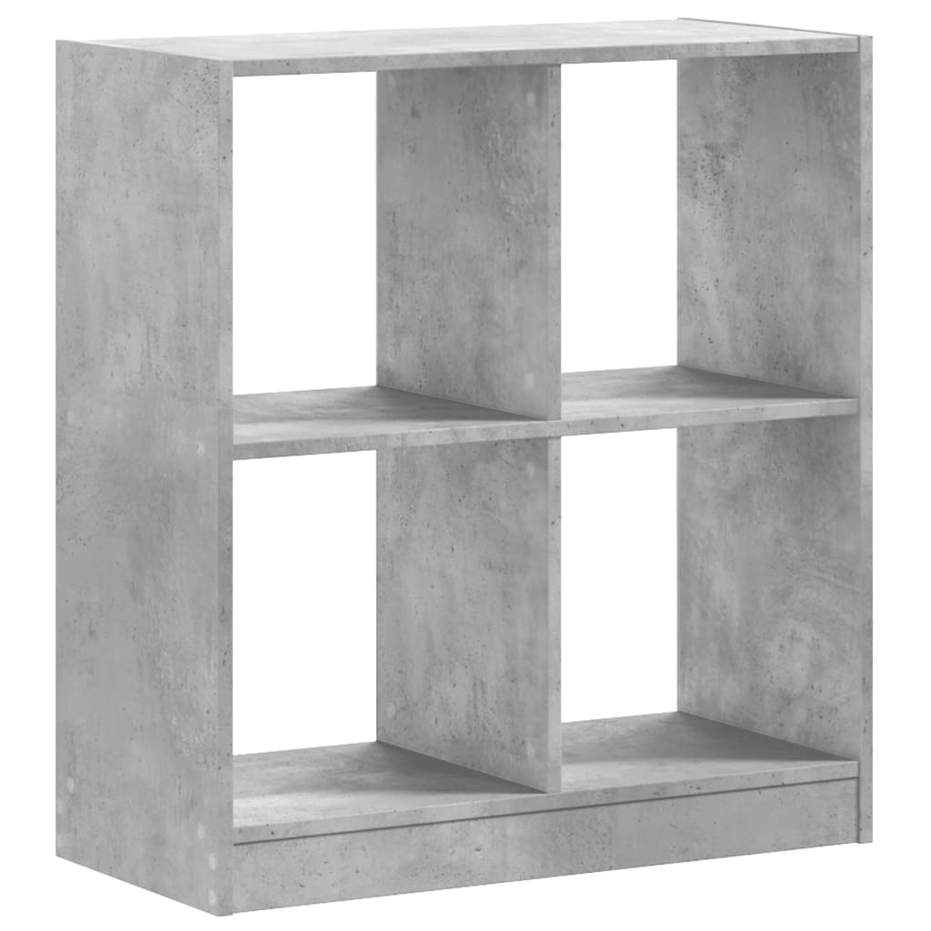 Bookshelf Concrete Grey 68.5x32x75 cm Engineered Wood