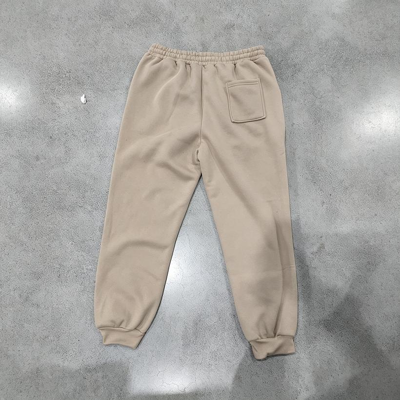 Men Stripe Jogger Sweatpants, Elastic Drawstring Waist Contrast Stripe Ribbed Ankle Cuffs Soft Fleece‑Lined Casual Athletic Trousers