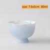 1 Peça Porcelana Chinesa Feita à Mão Xícara de Chá Xícara de Chá Orquídea Pintada à Mão Tigela de Chá Cerâmica Retrô Utensílios de Chá de Viagem Xícara Mestra Doméstica