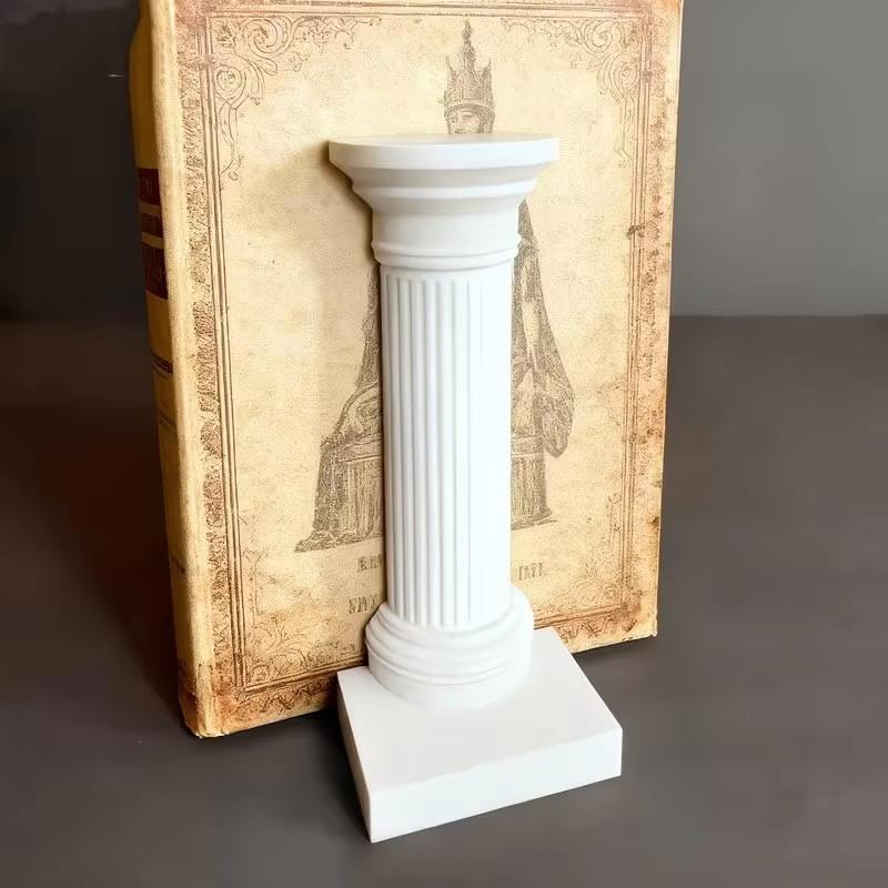 2pcs 3D Printed Column Book Stand Minimalist Decorative Bookends High Quality Desktop Holder for Book Collection Display