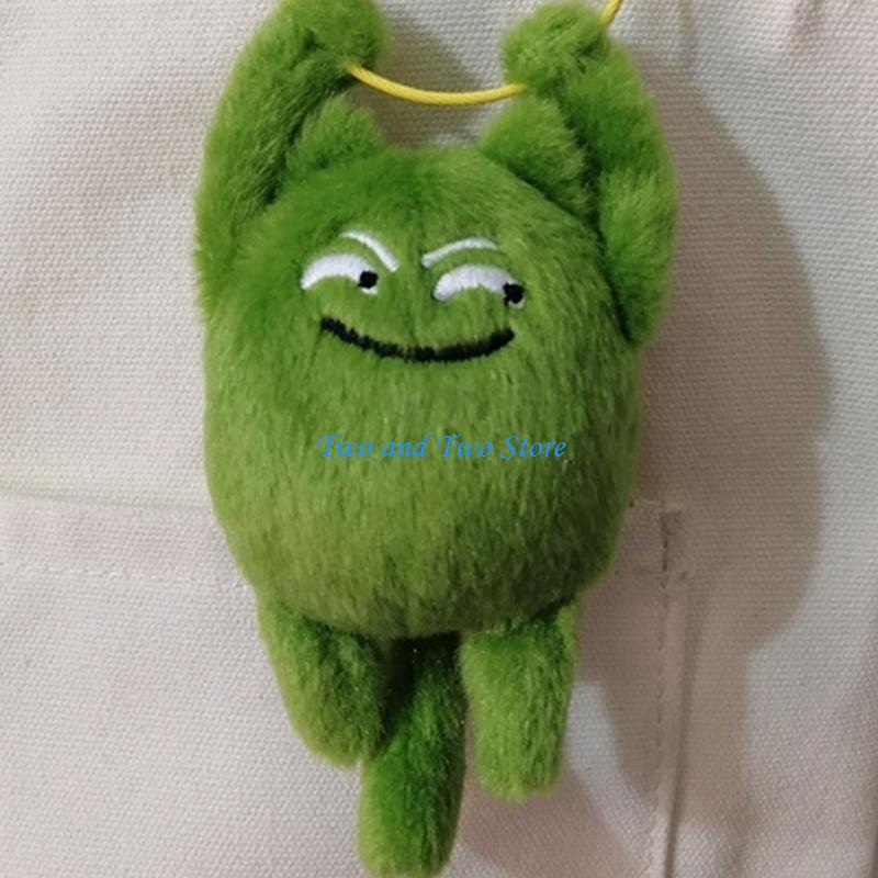 HX6F Cartoon Plush Stuffed Dolls Toy Korean Phone Chain Backpack Pendant Korean Keychain Y2K Fashion Jewelry Birthday