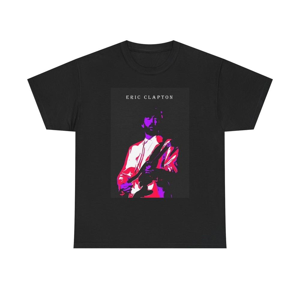 Eric Clapton Graphic T Shirt Vintage Retro Rock Unisex Heavy Cotton Tee Unisex T-Shirt L