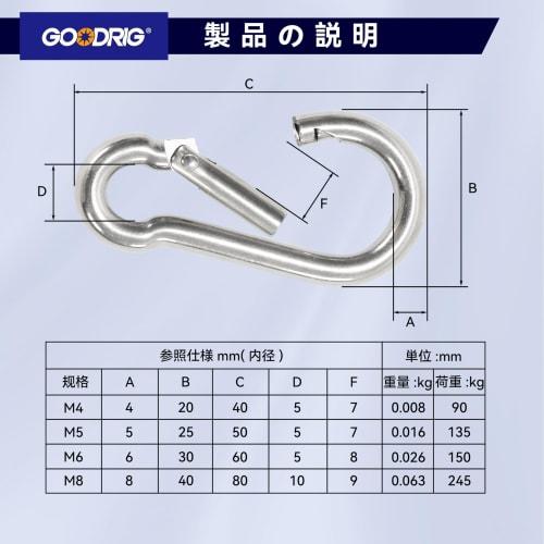 304 Stainless Steel Spring Snaps, Spring Hooks, Multi-Functional, for Everyday Use, Keychains, 80kg Load Capacity, Pack of 20 (4cm)