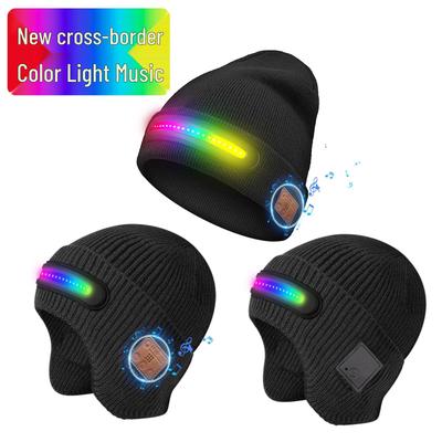 LED Renkli Bluetooth Müzik Şapkası: Parlak Cadılar Bayramı Partisi Aksesuarı