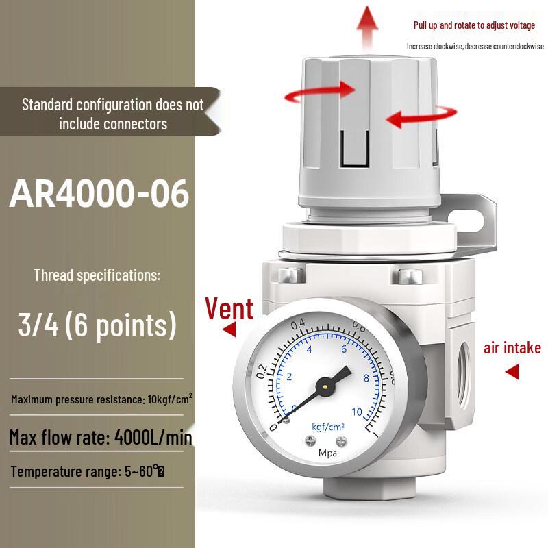 

Aokewen AR4000-06 Air Pressure Regulating Valve
