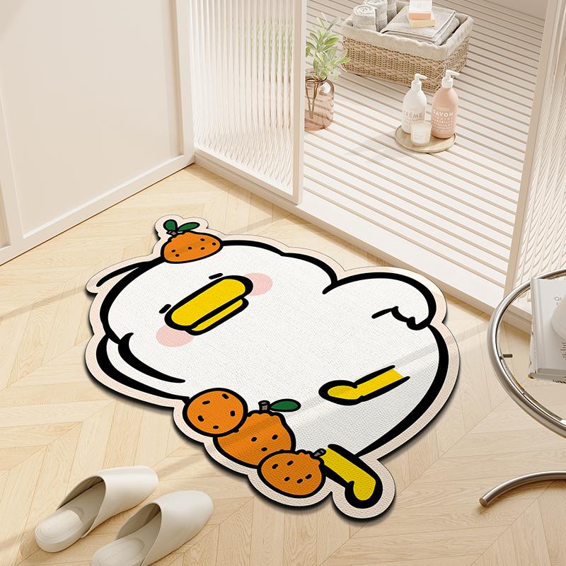 

Иньшан и Лежачая Утка Коврик для ванной из диатомовой грязи Коврик для туалета быстросохнущий Коврик для туалета Абсорбирующий ковер Нескользящий коврик для ног 40x60cm15.7x23.6in