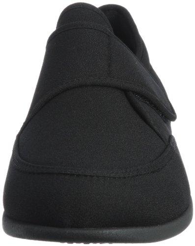 Kaiho Shugi KHS M021 Men's Lightweight 4E Wide Nursing Shoes, Black Stretch, Size 25.0 Cm, 4E