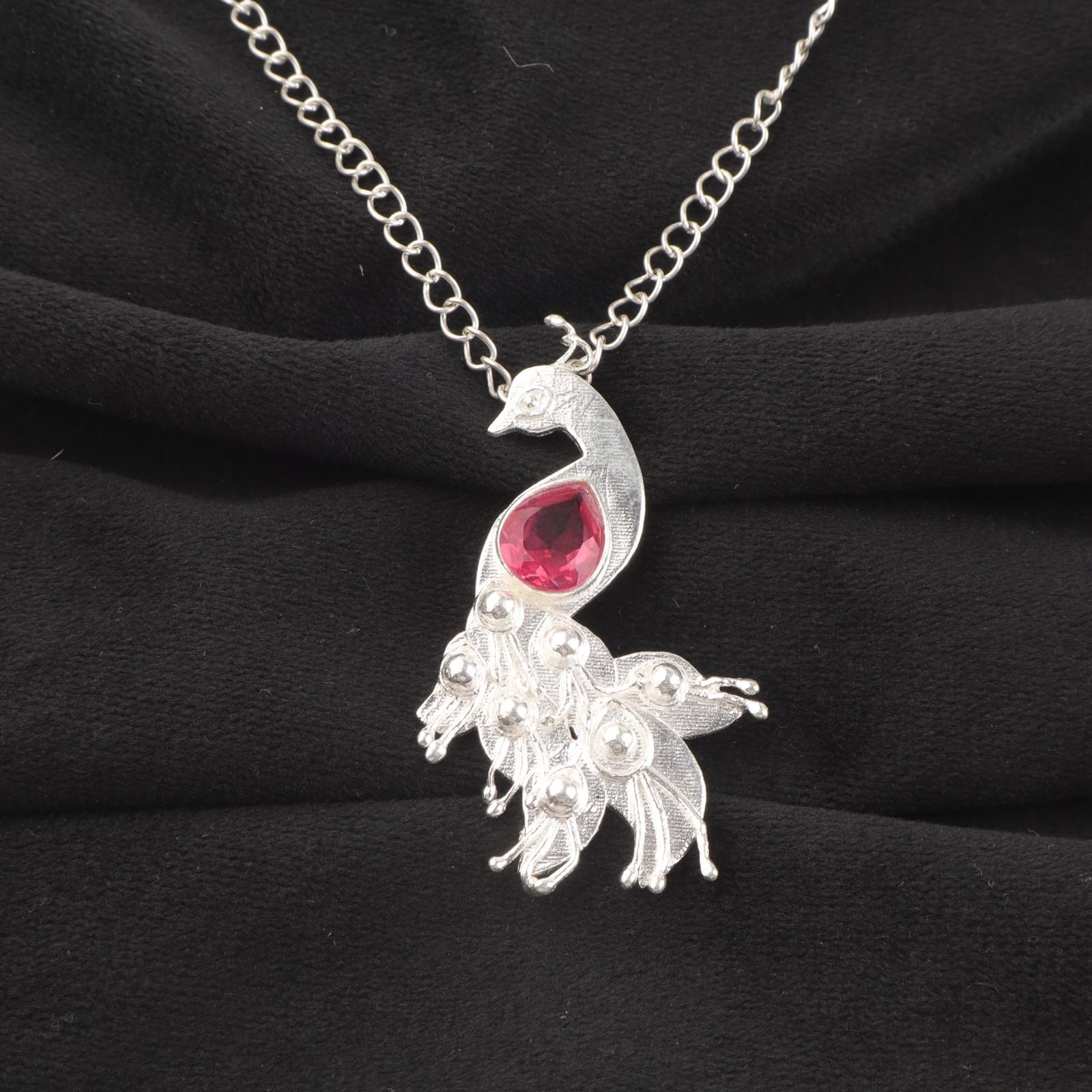 

Pink Tourmaline Gemstone 925 Sterling Silver Jewelry Handmade Women Pendant 2 CP-21-12