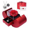 Apple Shape I Love You Necklace Romantic Jewelry Gift Box NEW Rose Flower Jewelry  Valentine's Day