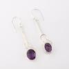 Amethyst Gemstone 925 Sterling Silver Jewelry Handmade Drop/Dangle Earrings1.76" EE-171-7