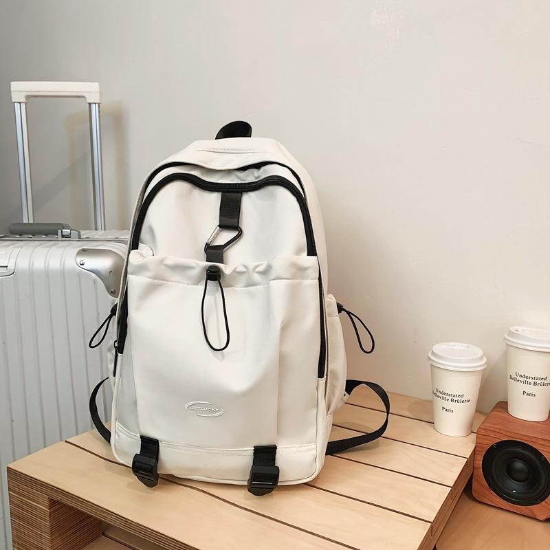 School Bag Female College Students Niche Design Sense Backpack Hiking Bag Versatile High Value Backpack Junior High School Girls