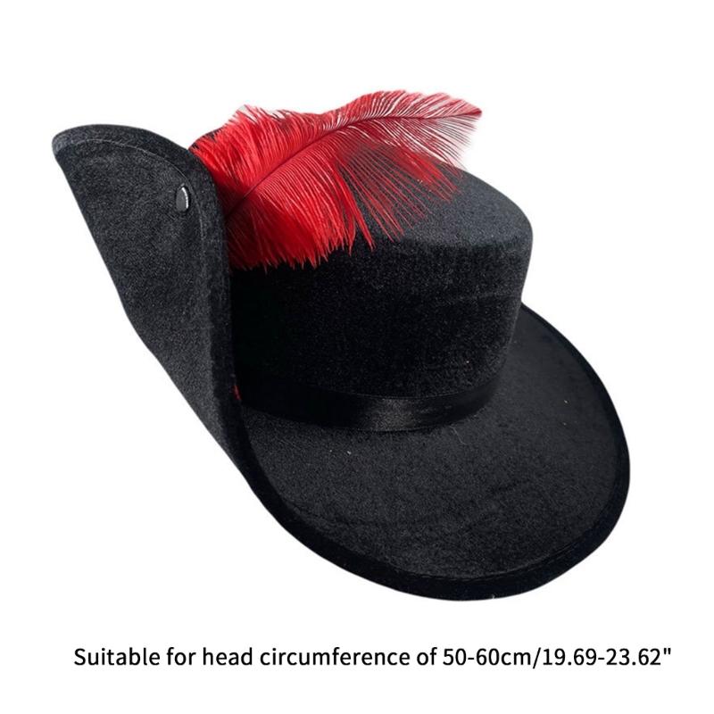 Vintage Fedora Hat Women Men Felt Vintage Hat Casual Festival Hat with Feather