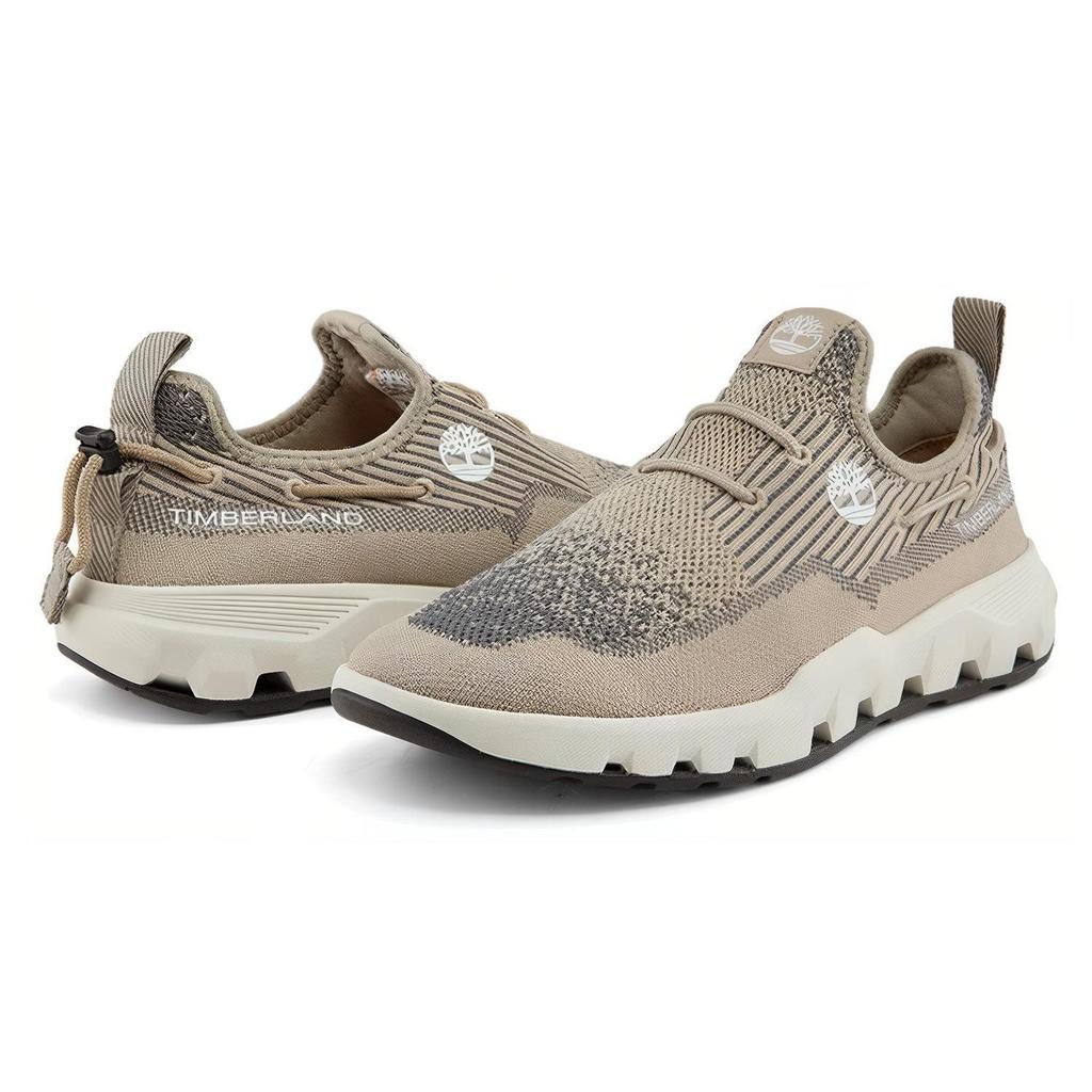 Timberland Simple Comfortable Fabric Shock Absorbing Slip Resistant Durable Lightweight Low Top Casual Running Shoes Men sneaker Light-Mud A22X4W