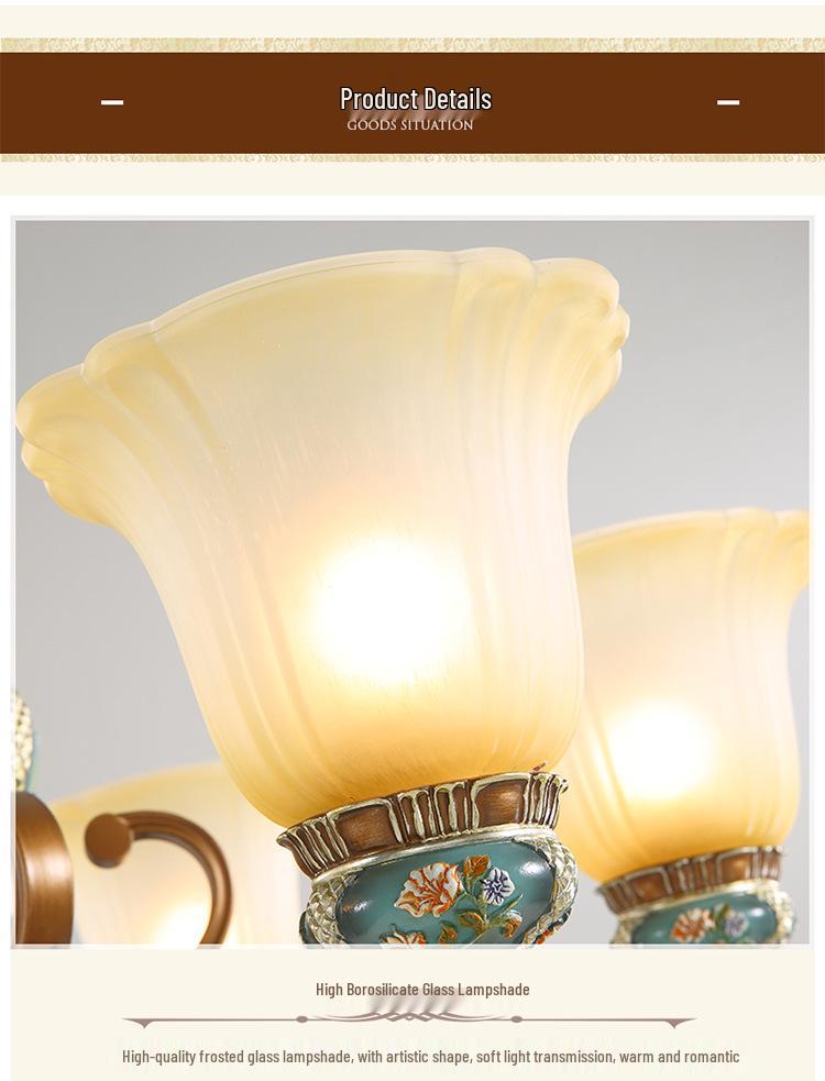 European Luxury Chandelier - Retro Atmospheric Lighting for Living Rooms and Bedrooms