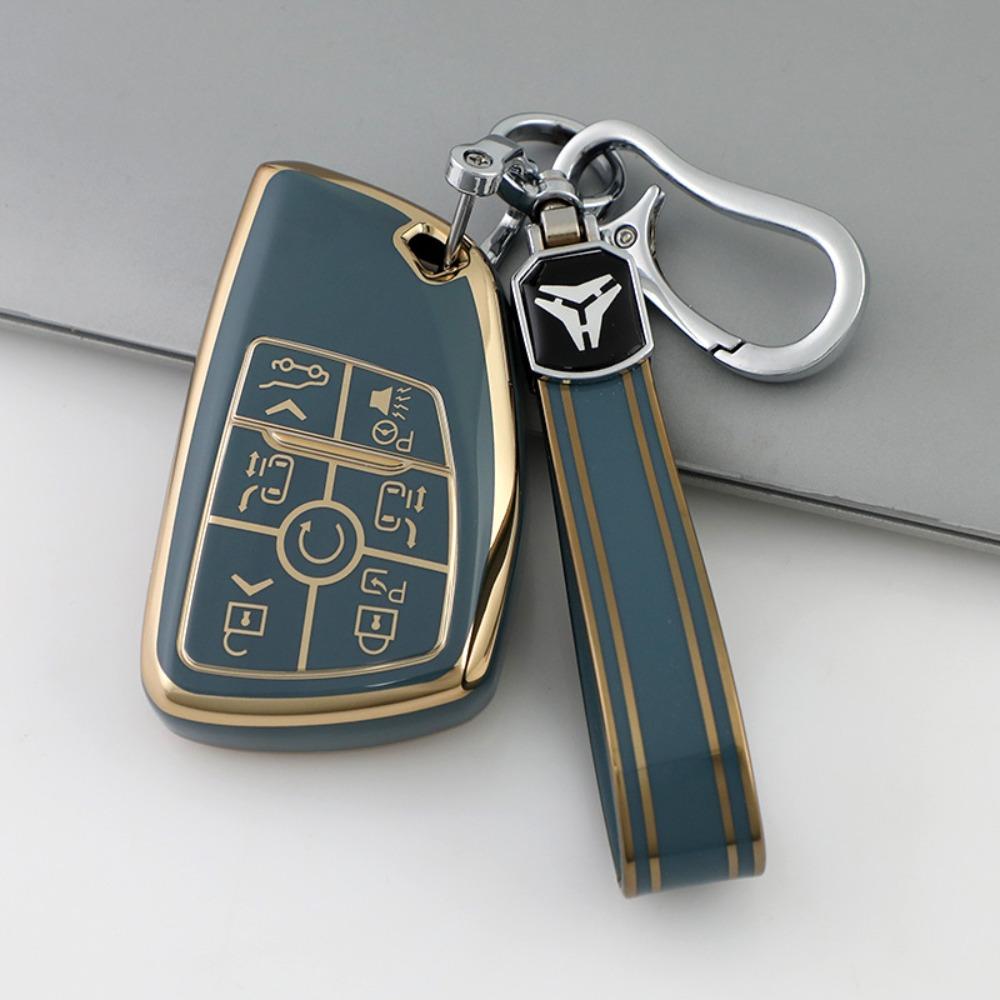 Premium 7 Button for Buick Enclave Envision Key Fob Cover Case Protector Shell