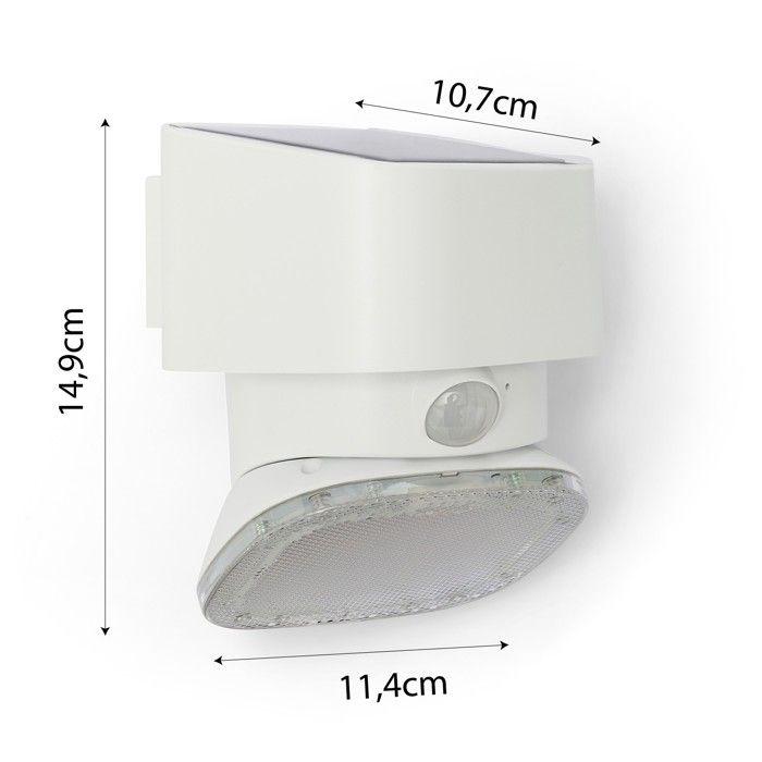 Projecteur LED Solaire - Borne Solaire SUGAR - 2000 Lumens - Détecteur de Mouvement - IP44
