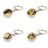 Charming Zinc Alloy Pikachu Crystal Glass Ball Keychain For Anime Fans And Collectors