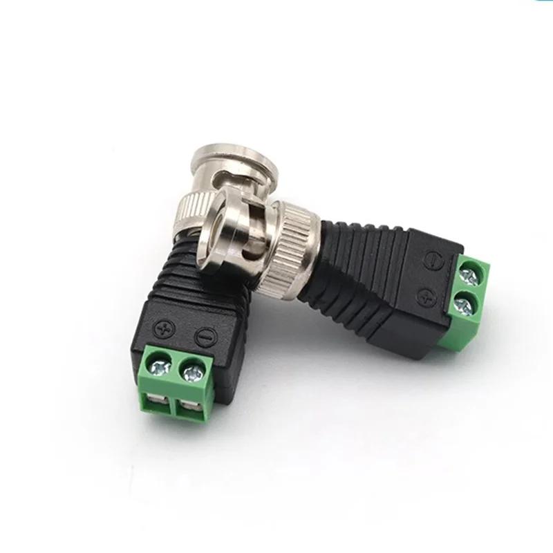 5/20PCS BNC Male Connectors Screw Terminal DC Connector for CCTV Surveillance Camera AHD TVI Camera Coax Cables