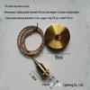 Retro American E27 Copper Lamp Holder with Switch - Brass Pendant Cord for DIY Table Lamps and Chandeliers
