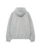 Kaba Taraf Oversize Fermuarlı Kapüşonlu Sweatshirt M.Gri