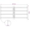 Adjustable Window Grill with 4 Crossbars 700 1050 Mm