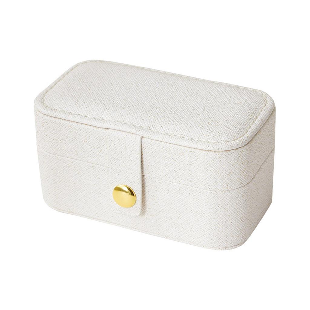 High-end Jewelry Storage Box Ring Pendant Earring Box Travel Portable PU Leather Jewelry Box Birthday Wedding Gift Box