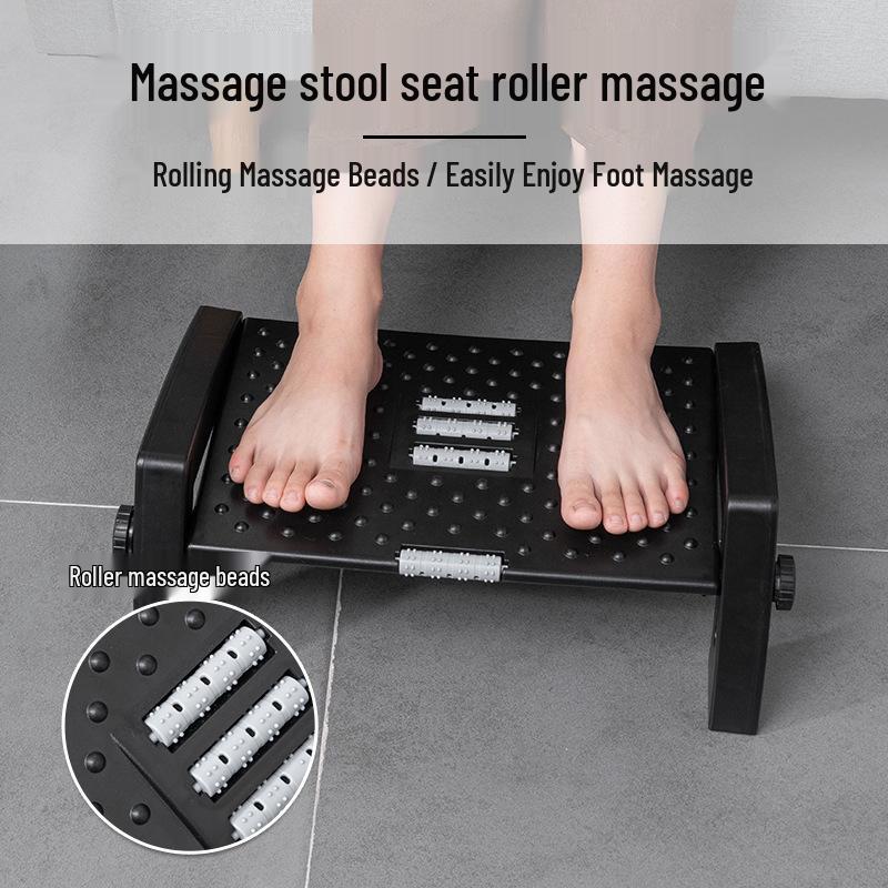 Anti-Erlang Legs Adjustable Six-Speed Under-Desk Footrest Footstool for Office 