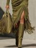 Women's  Fringe Elegant Dress Long Dress