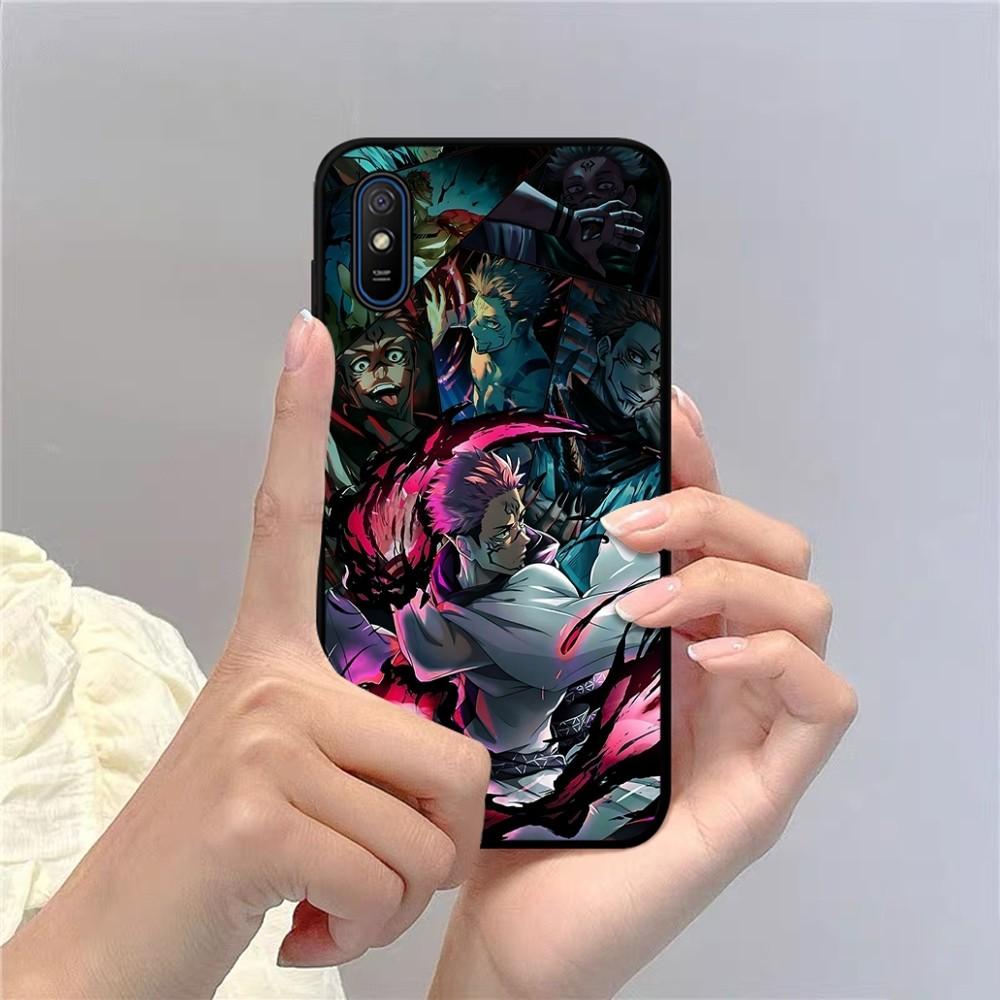 Jujutsu Kaisen Ryomen Sukuna Phone Case For Redmi 5 6 7 8 9 10 Plus Pro 6 7 8 9 A GO K20 K30 K40 Pro Plus F3 Fundas