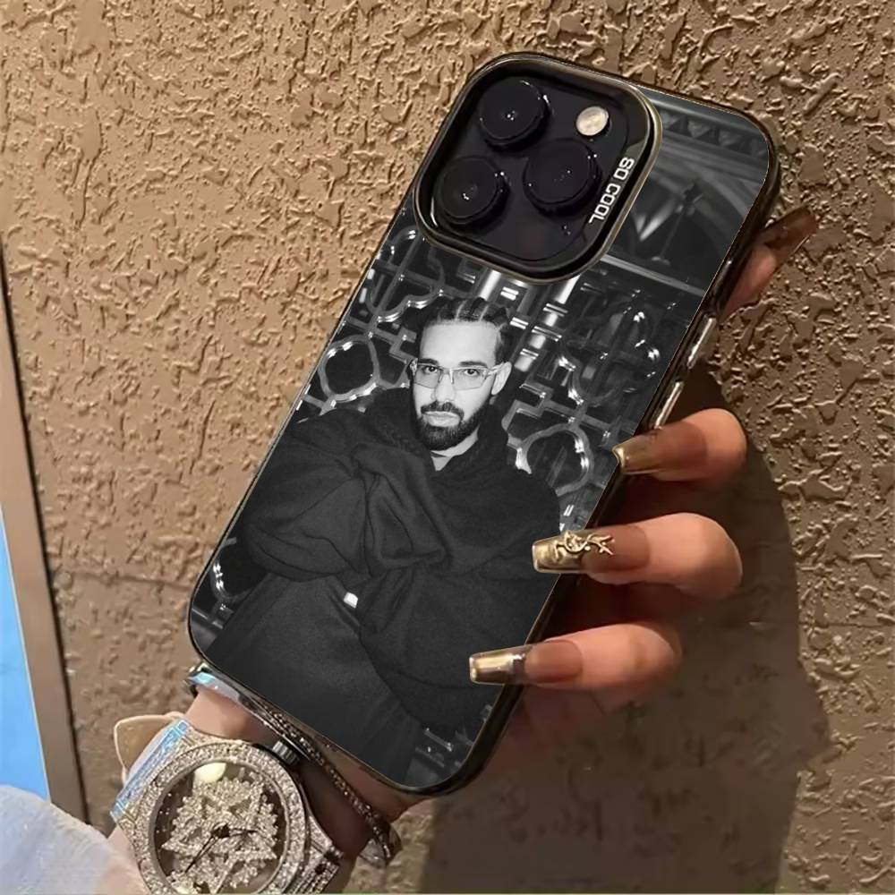 rapper-Drake Phone Case For IPhone17  16 11 12 13 14 15 16 Pro Max Plus Cover Colored Silver Funda Bumber