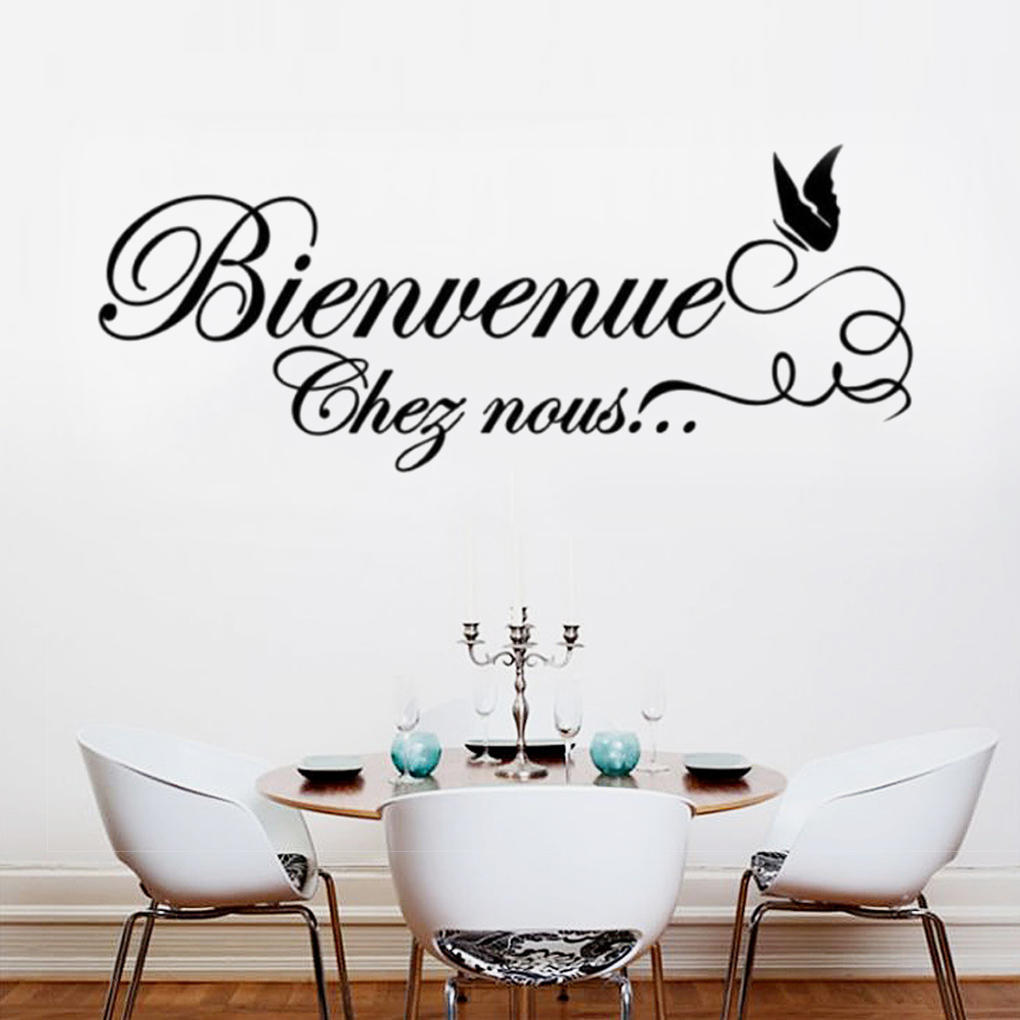 Bienvenue Wall Decal Spanish Wall Sticker Wall Decal Spanish Home Decor Quotes Wallpaper Art Decor